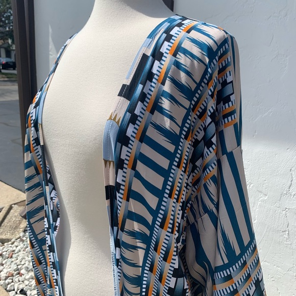 New Bohemian Kimono Duster Jacket Robe Swim Coverup - Picture 6 of 8